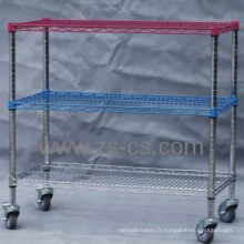 NSF Color Wire Stock Storage Rack pour Commercial